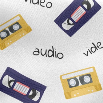 Videotapes And Audiotapes Jersey Backed Fleece
