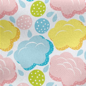Macaroon Clouds Jersey Backed Fleece