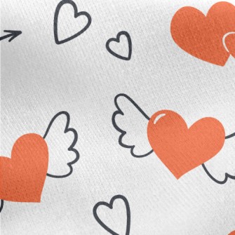 Flying Arrow Heart Jersey Backed Fleece