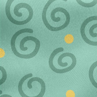 Rotating Line Dots Jersey Backed Fleece