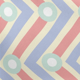 Vertical Dot Zigzag Pattern Pongee