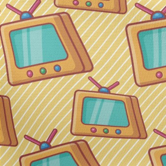 Cartoon 3D TV Pongee