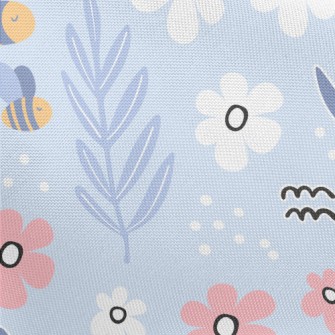 Garden Bees Flying Pongee