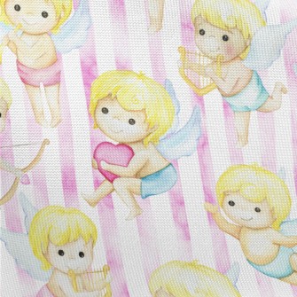 Watercolor Cupid Pongee