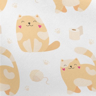 Heart Blush Kitten Pongee