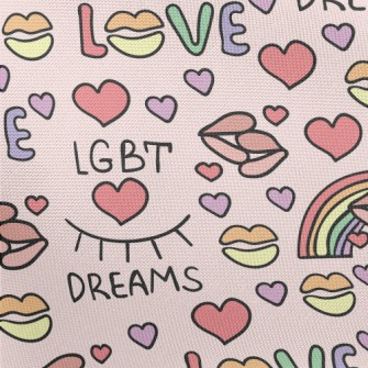 Rainbow Lips Dream Pongee