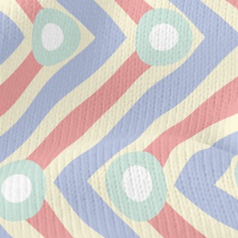 Vertical Dot Zigzag Pattern Stretch Jersey