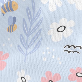 Garden Bees Flying Stretch Jersey