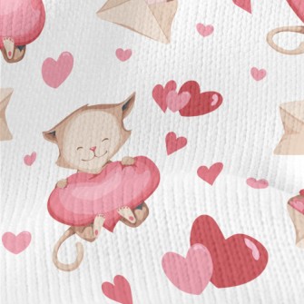 Love Envelope Cat Stretch Jersey