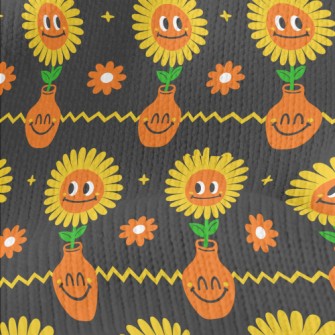 Big Eyes Sunflower Stretch Jersey