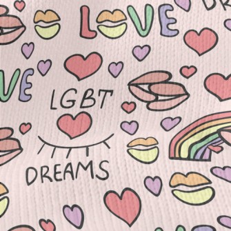 Rainbow Lips Dream Stretch Jersey