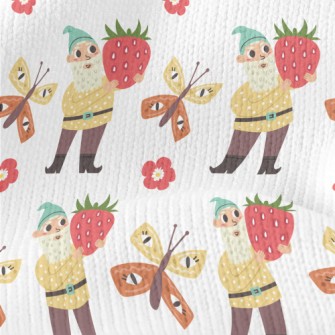 Old Man And Strawberries Stretch Jersey