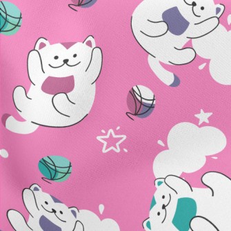 Trick Or Treat Cat Lightweight Cotton Poplin