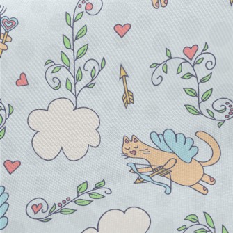 Cupid The Kitten Midweight Cotton Poplin