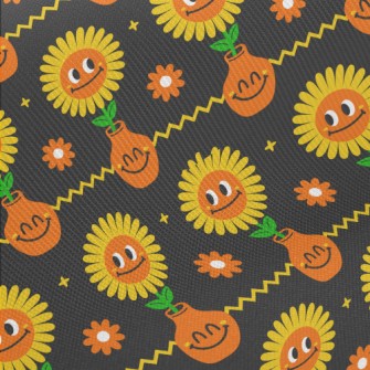 Big Eyes Sunflower Midweight Cotton Poplin
