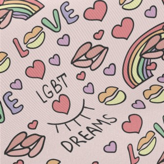 Rainbow Lips Dream Midweight Cotton Poplin