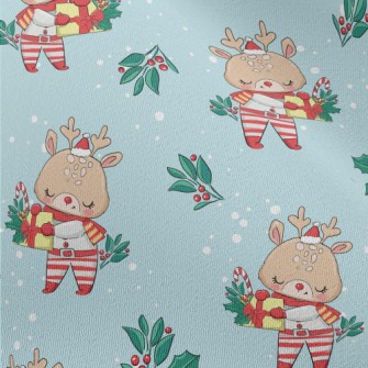 Christmas Reindeer Holding Gif Chiffon