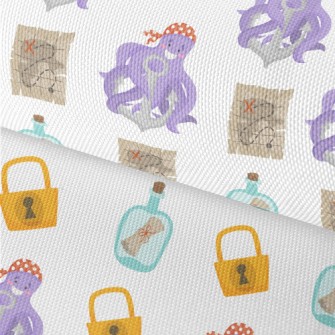 Octopus Pirate Treasure Map Waterproof Oxford