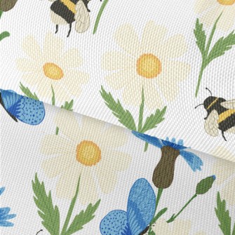 Realistic Butterfly And Bee Waterproof Oxford