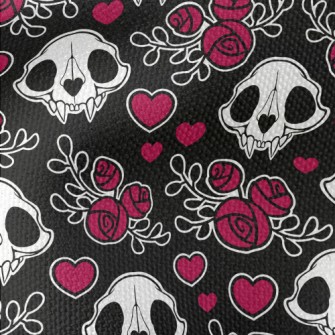 Skull And Roses Waterproof Canvas