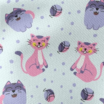 Smiling Little Kitty Waterproof Canvas