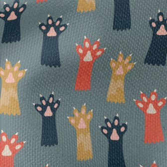 Colorful Cat Palm Waterproof Canvas