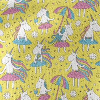 Elegant Long Hair Unicorn Waterproof Canvas