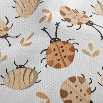 Lively Ladybug Athletic Mesh Flat Back