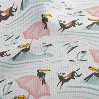 Toucan And Seagull Athletic Mesh Flat Back