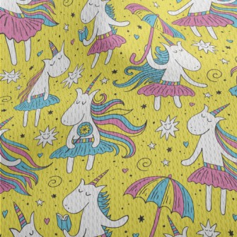 Elegant Long Hair Unicorn Athletic Mesh Flat Back