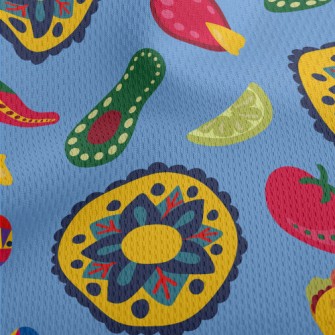 Mexican Hat Food Athletic Mesh Flat Back