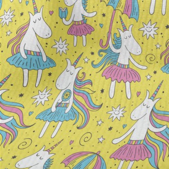 Elegant Long Hair Unicorn Terry