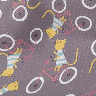 Kitten Riding A Bicycle Terry