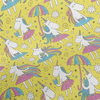 Elegant Long Hair Unicorn Performance Linen