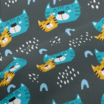 Smiling Cat Family Performance Linen