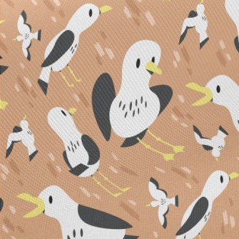 Cute And Lively Seagull Twill