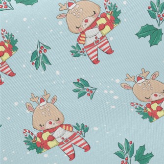 Christmas Reindeer Holding Gif Twill