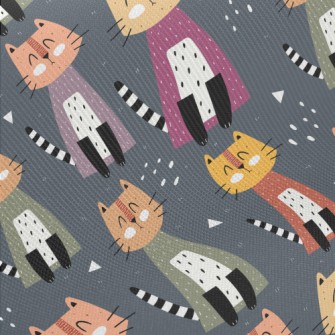 Cute Sitting Cat Twill