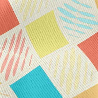 Colorful Geometric Mosaic Standard Corduroy