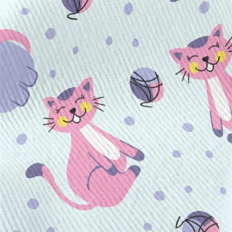 Smiling Little Kitty Standard Corduroy