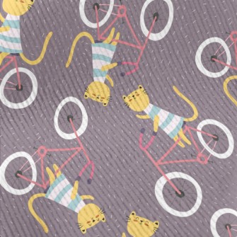 Kitten Riding A Bicycle Standard Corduroy