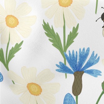 Realistic Butterfly And Bee Stretch Ponte