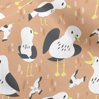 Cute And Lively Seagull Micro Fleece