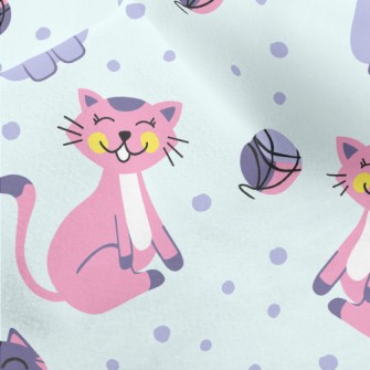 Smiling Little Kitty Micro Fleece