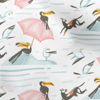 Toucan And Seagull Micro Fleece