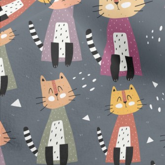Cute Sitting Cat Micro Fleece