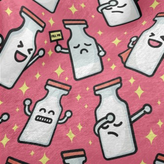 Funny Milk Bottle Minky