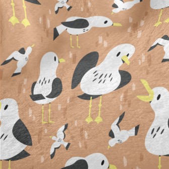 Cute And Lively Seagull Minky