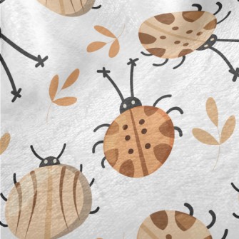 Lively Ladybug Minky