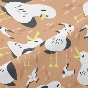 Cute And Lively Seagull Piqué